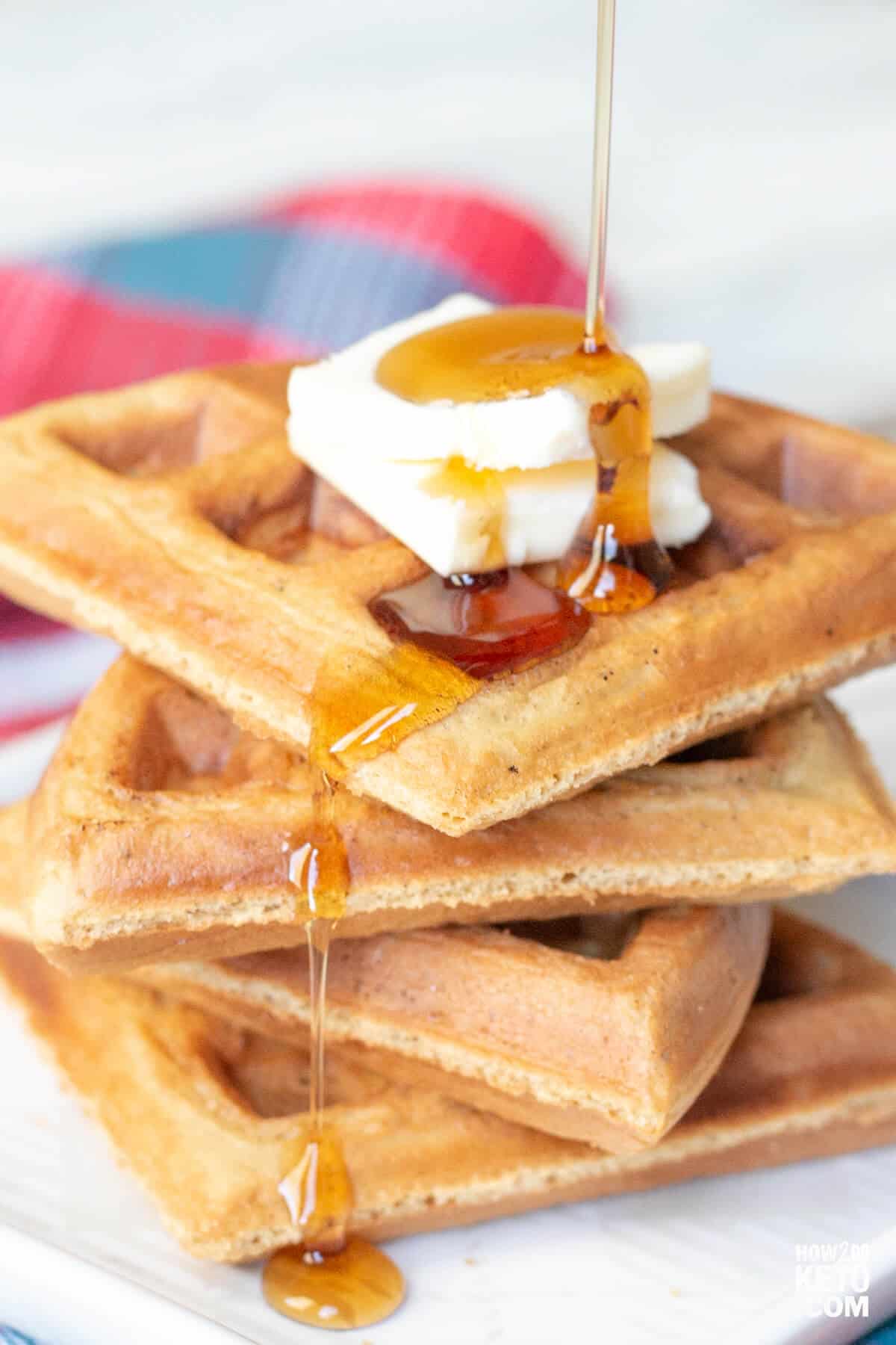 Keto Peanut Butter Waffles 1