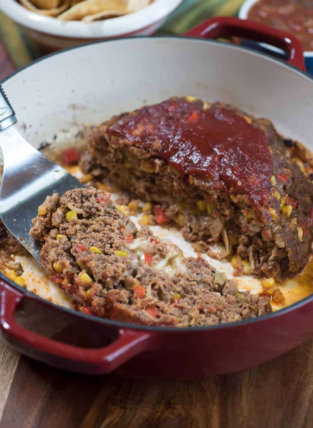 Tex Mex Cheese Stuffed Meatloaf