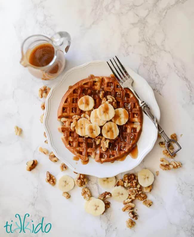 banana bread waffles