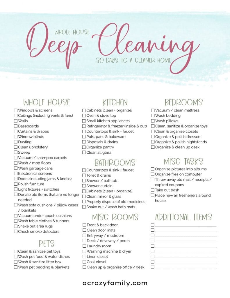 Deep Cleaning Checklist 791x1024 