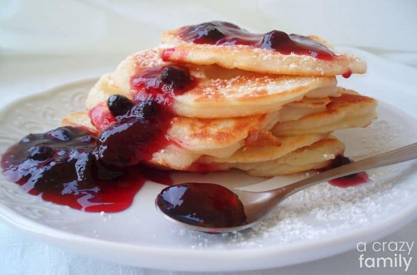 pancakes with preserve