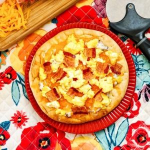 air fryer breakfast pizza final