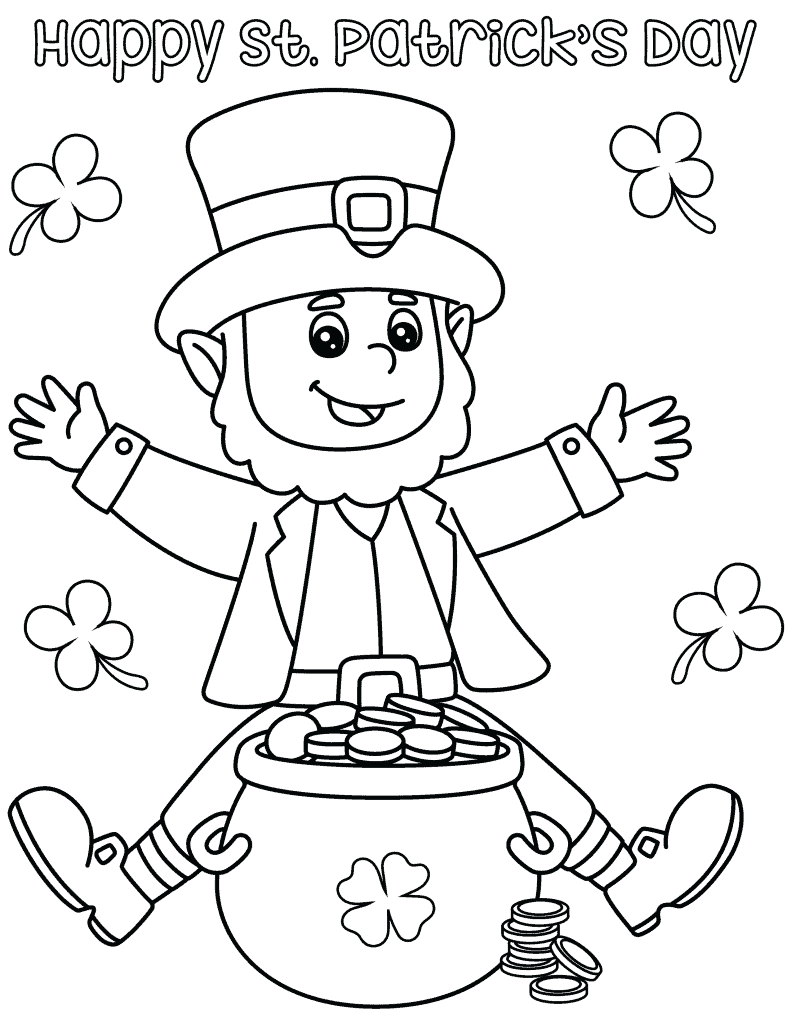 St. Patricks Day Coloring Pages 02