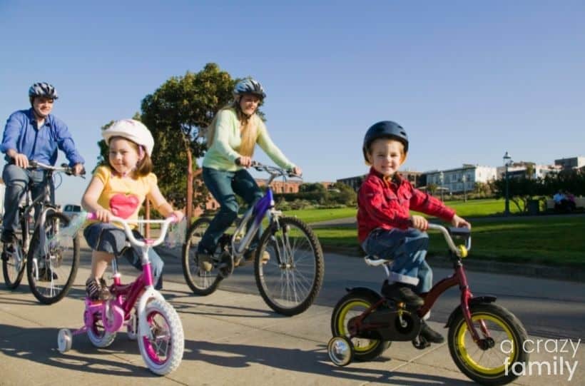 family bike ride