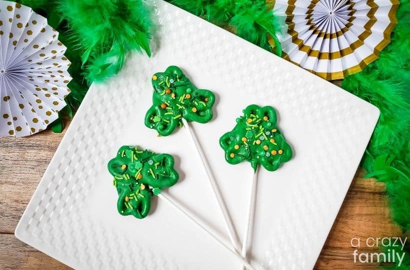 shamrock pretzel pops recipe