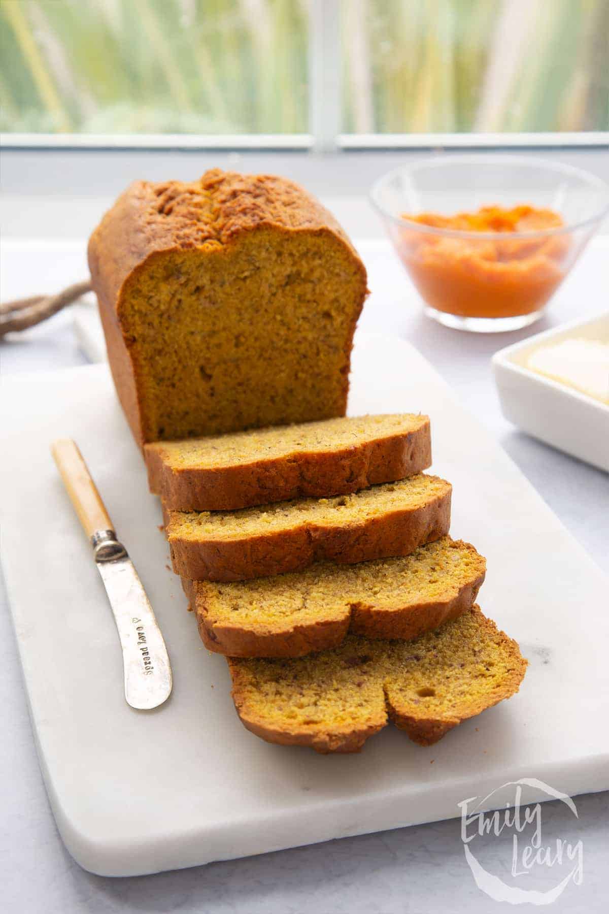 Pumpkin banana bread 1