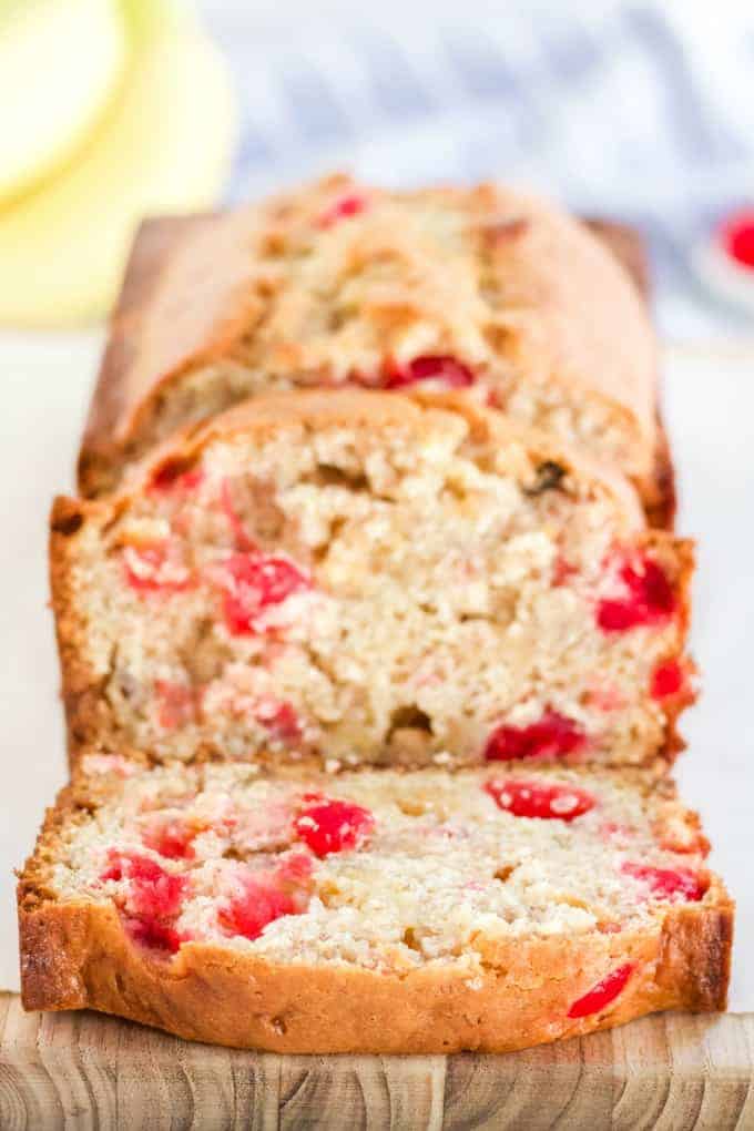 White Chocolate Cherry Banana Bread 7a