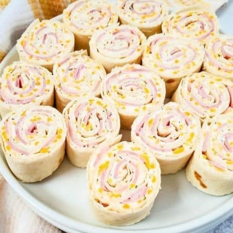 cheese and ham pinwheels
