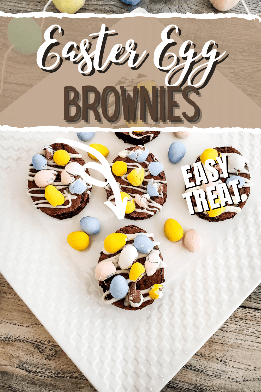 Easter Egg Brownies A Crazy Family