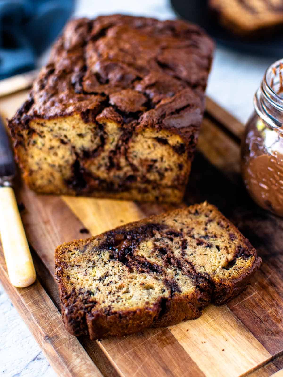 nutella banana bread 1 3