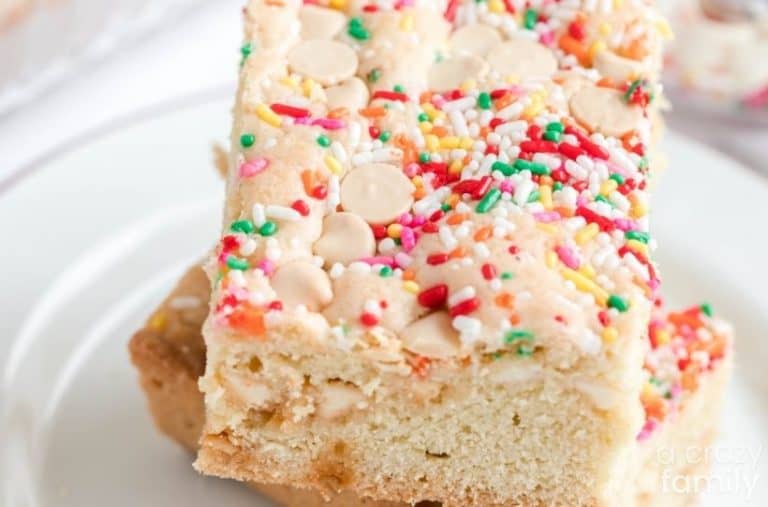 Sugar Cookie Sprinkle Bars A Crazy Family