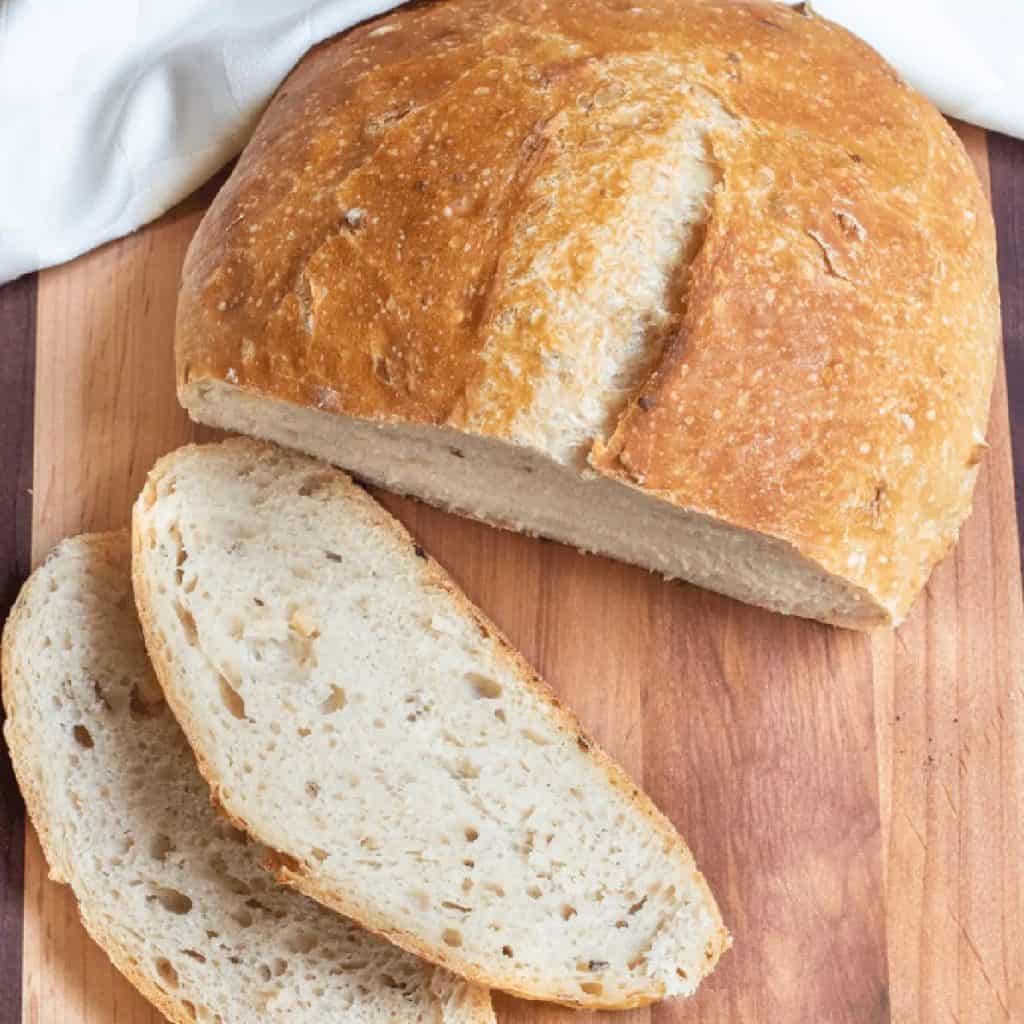 No Knead Rosemary Garlic Bread 18 1