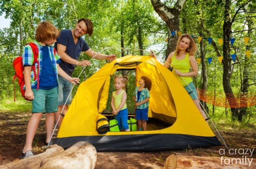 camping with kids