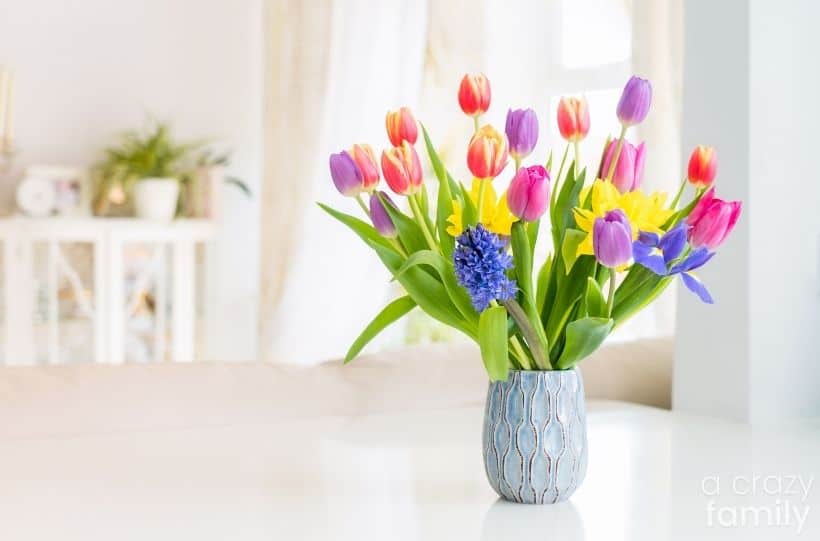 fresh flowers in vase