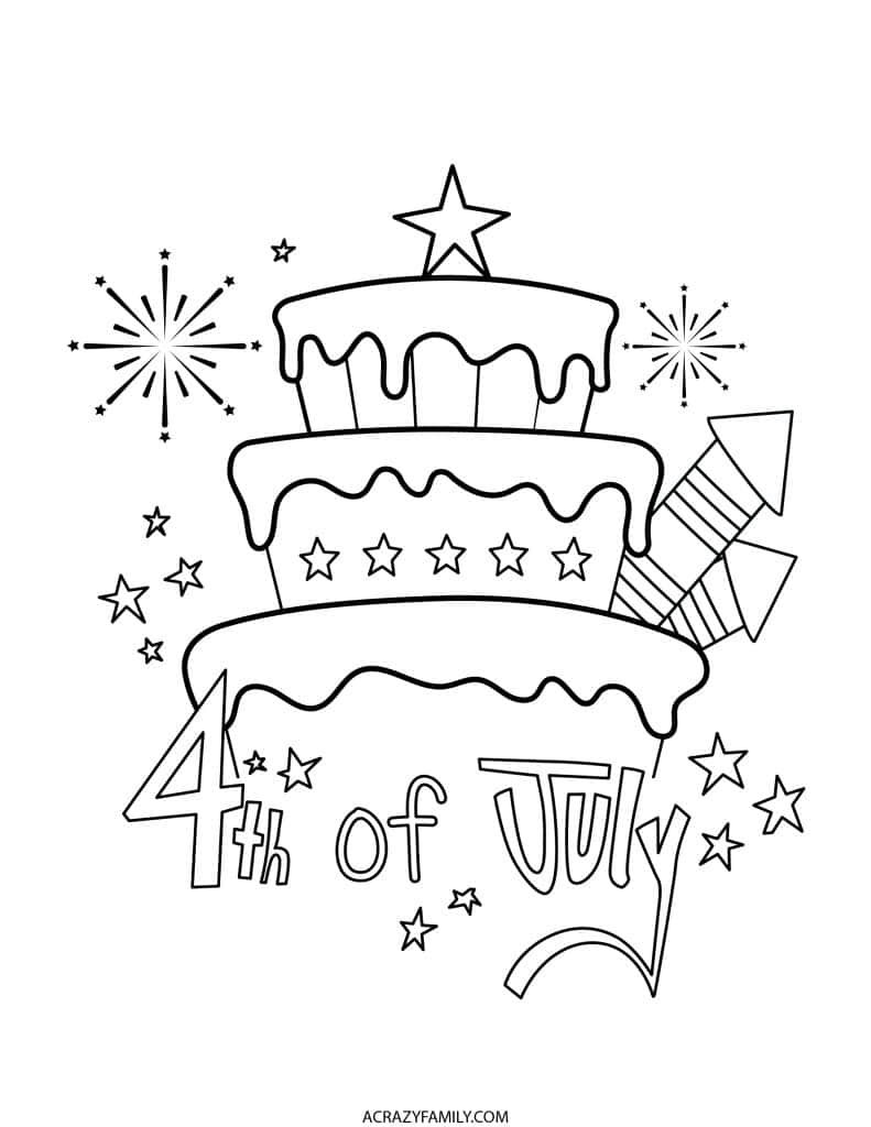 4th of July Coloring Pages 03