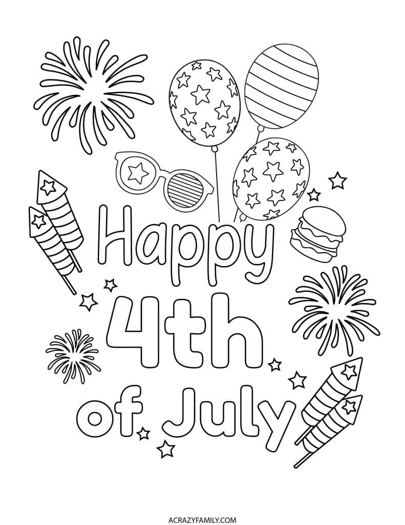 4th of July Coloring Pages 06