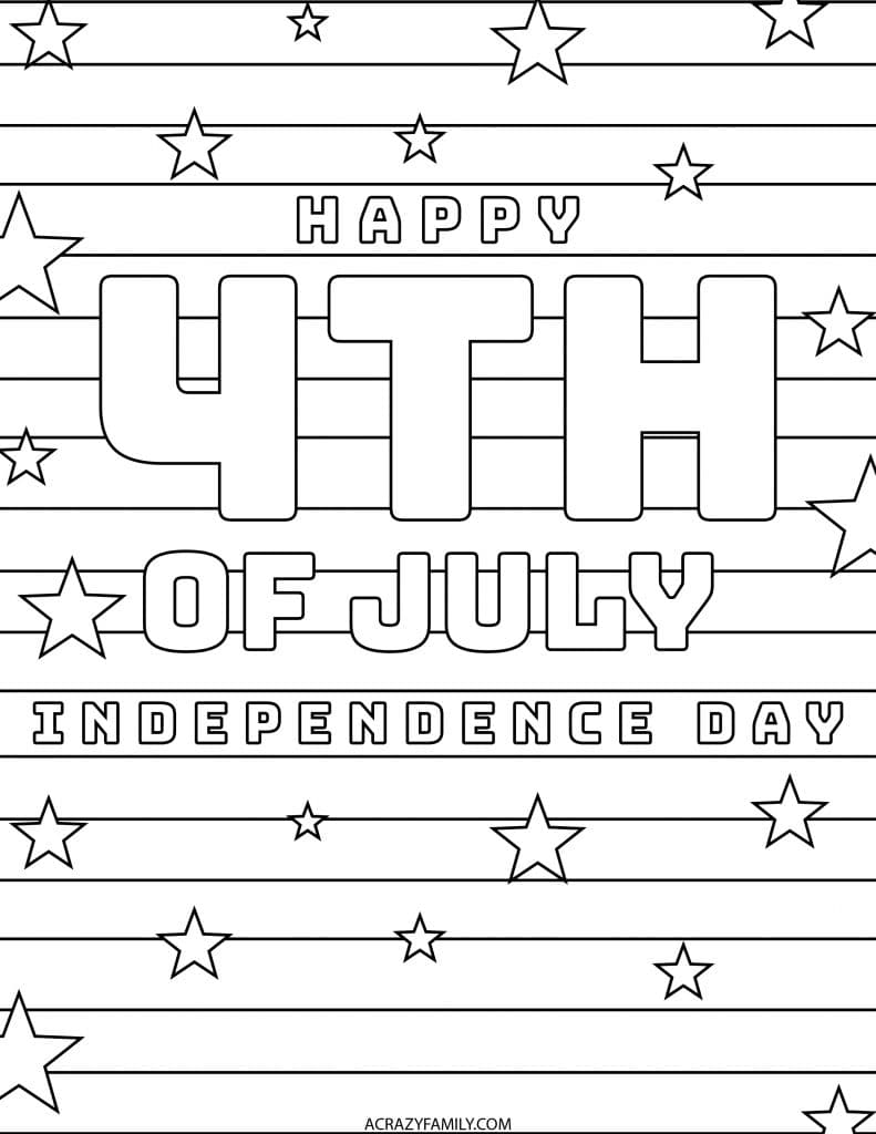 4th of July Coloring Pages 07