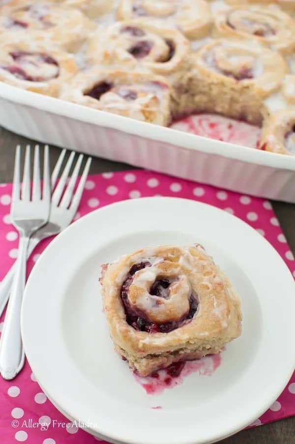 Gluten Free Vegan Raspberry Sweet Rolls Allergy Free Alaska