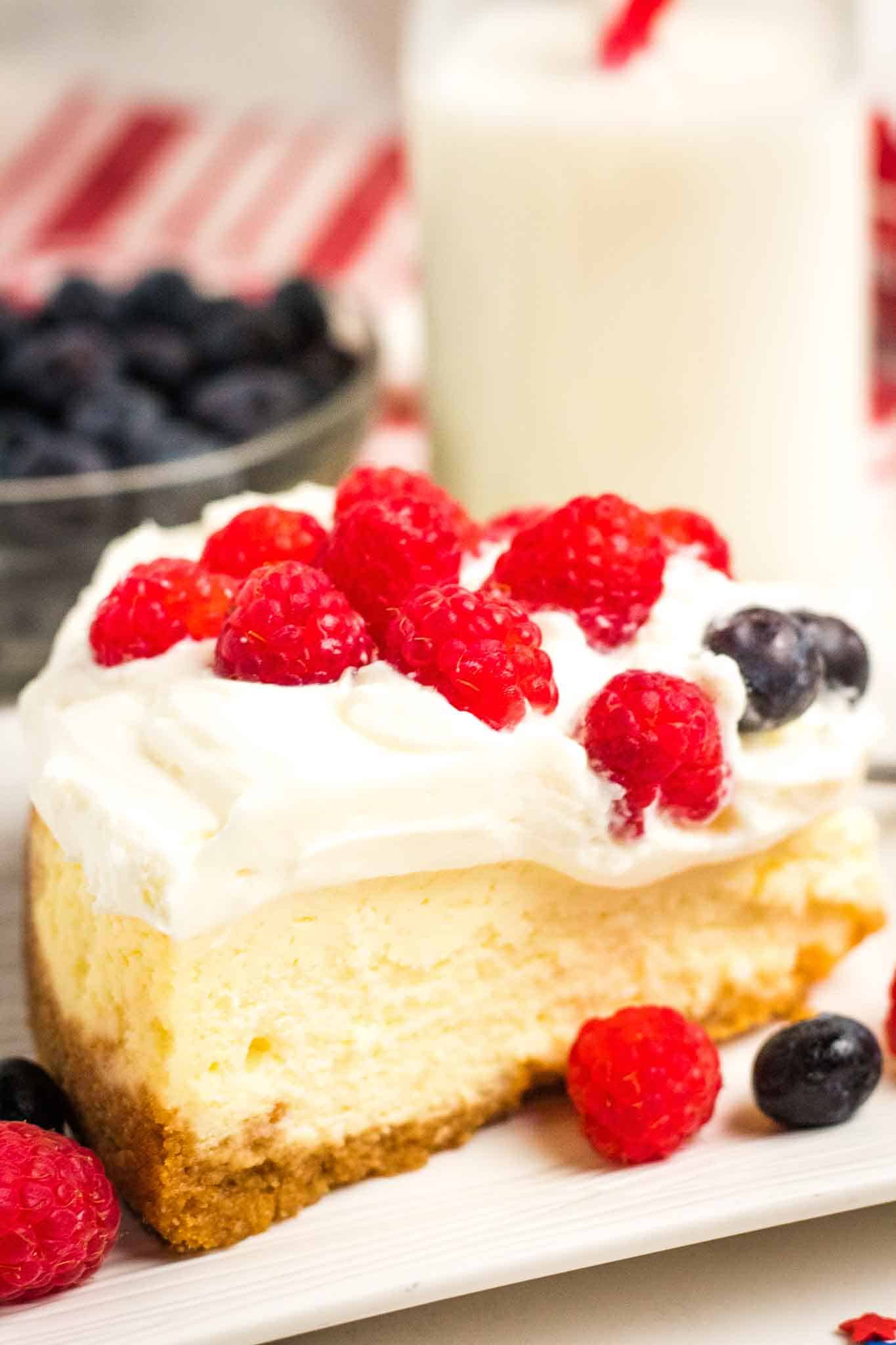 Red White and Blue Instant Pot Cheesecake 04