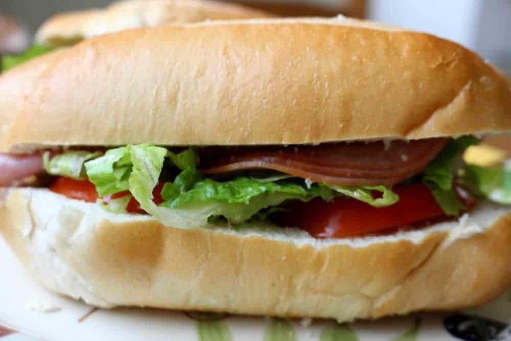 Torta de Jamon Mexican Ham Sandwich