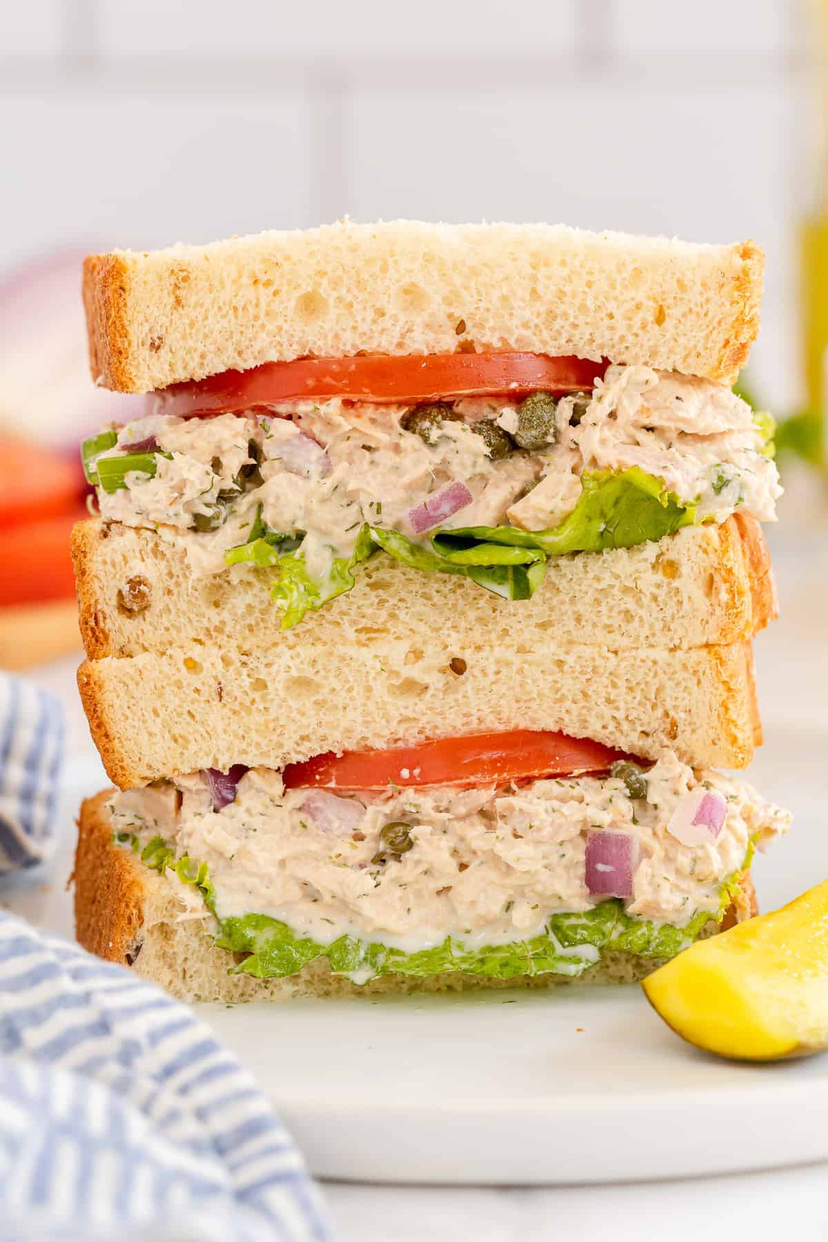 Tuna Salad Capers Dill 16