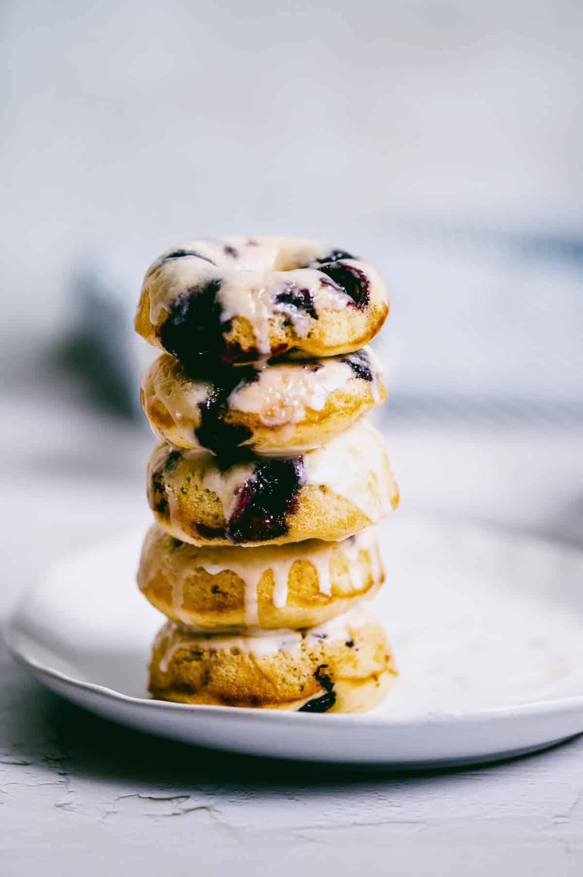 finished blueberry cake donuts 9