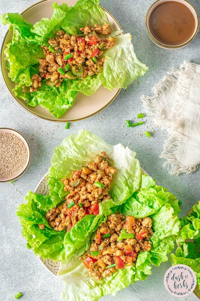 low carb chicken lettuce wraps 1