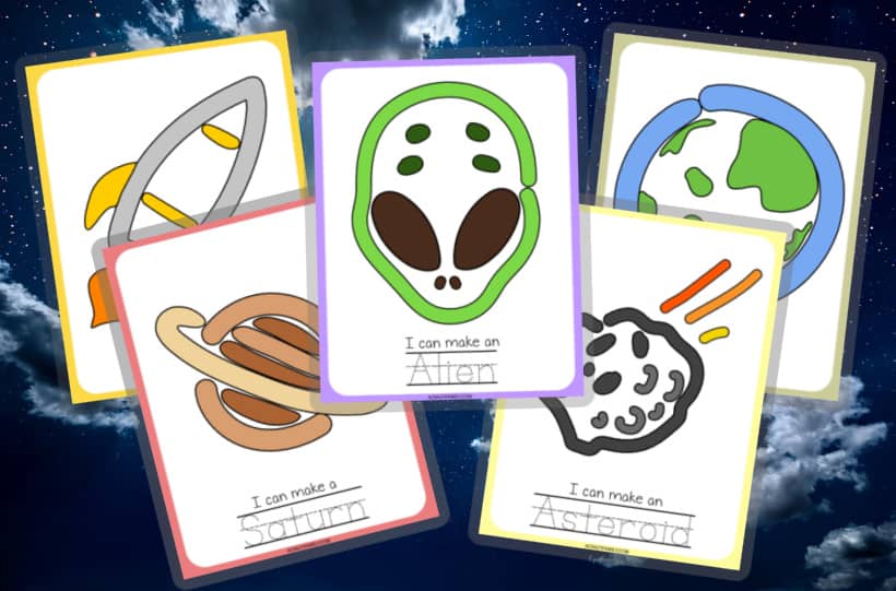 space playdough mats featured