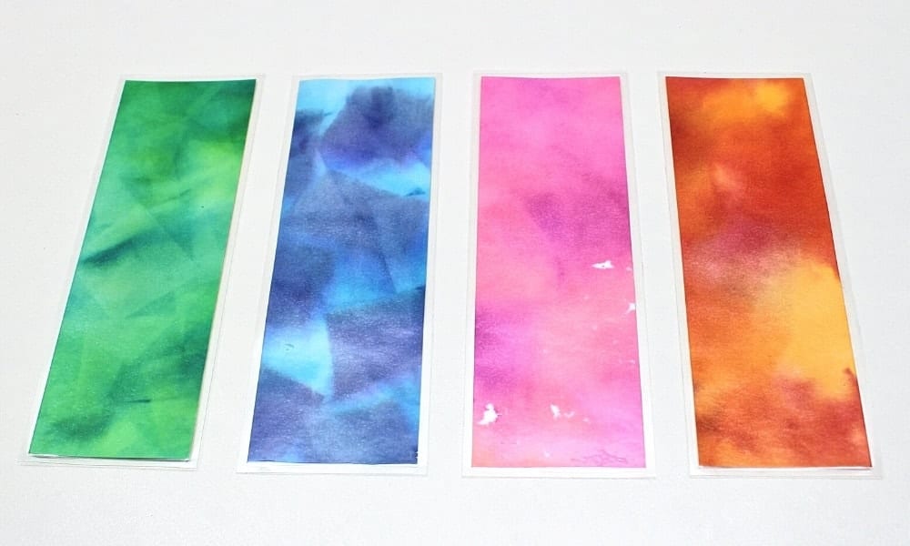 Bleeding Tissue Paper Bookmarks Featured