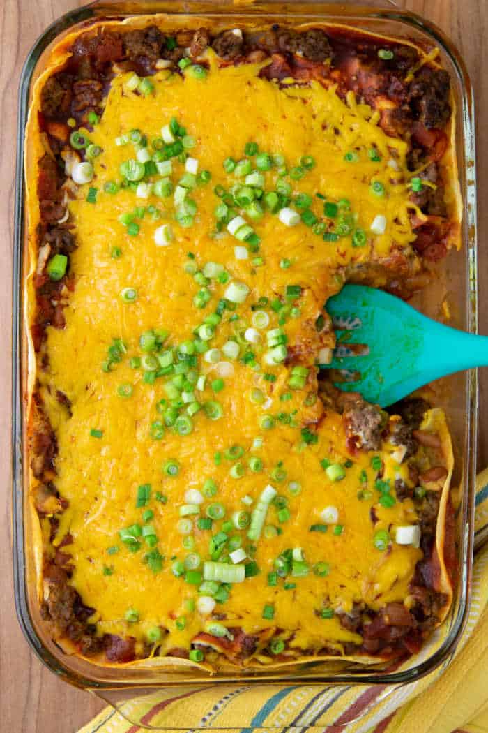 easy beef enchilada casserole