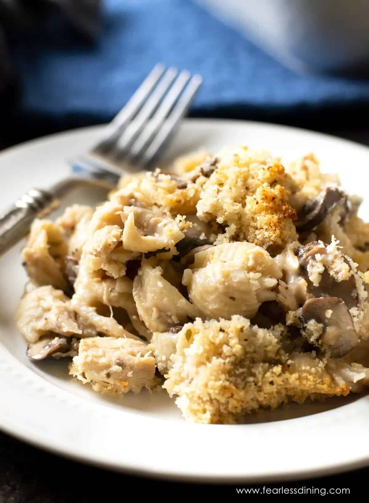 gluten free tuna casserole plate