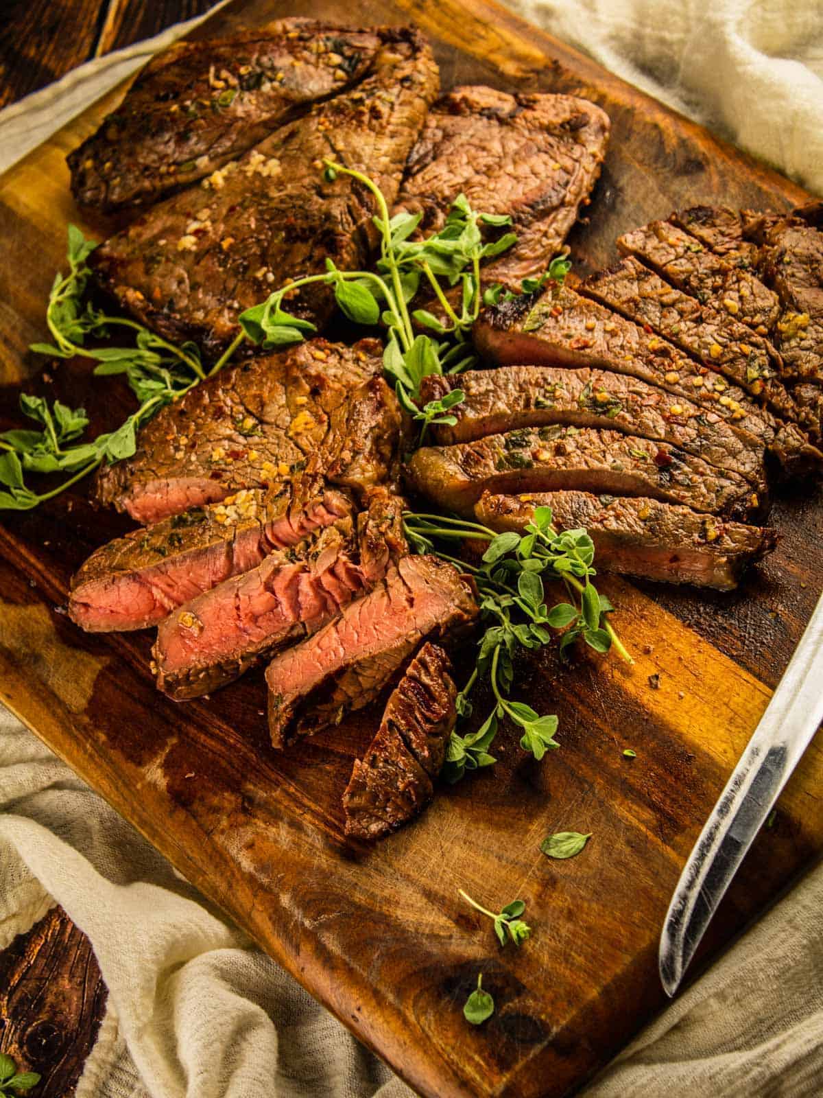 grilled italian sirloin steak