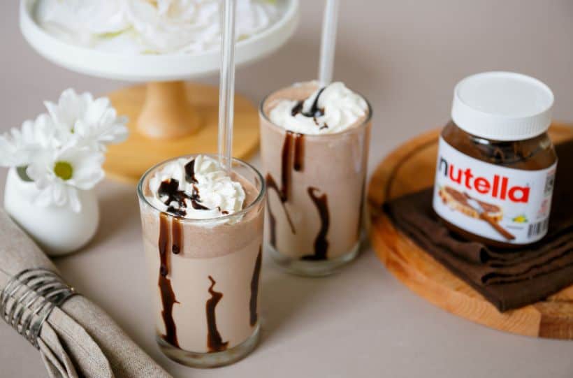 nutella milkshake featured