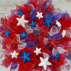 patriotic star wreath how to
