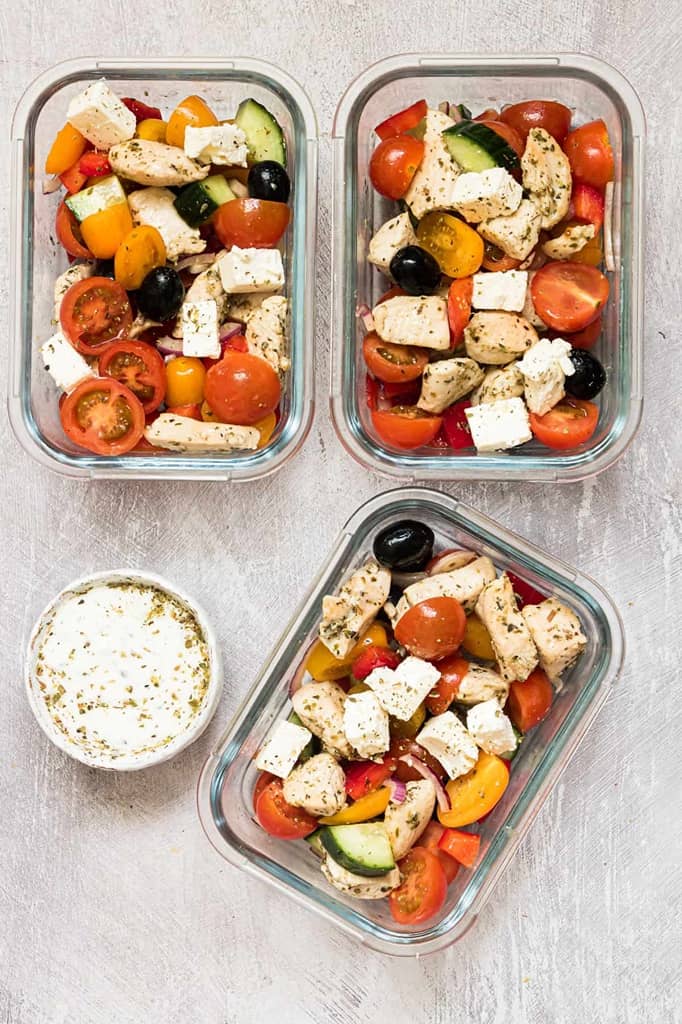 44. Greek Chicken Meal Prep Bowls