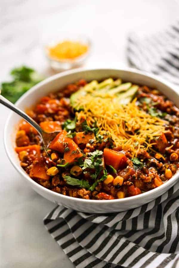 Turkey Sweet Potato Chili