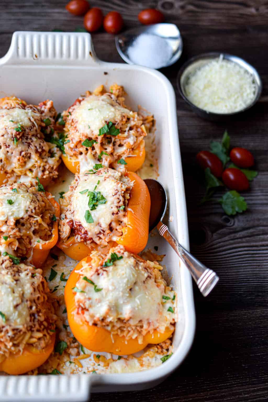 chicken stuffed peppers