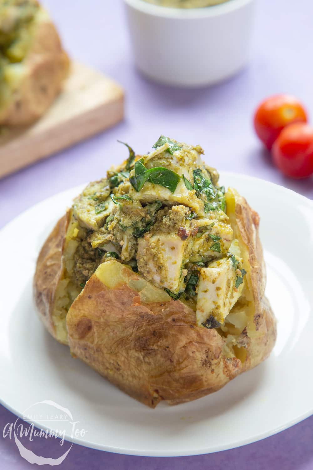 jacket potato pesto chicken