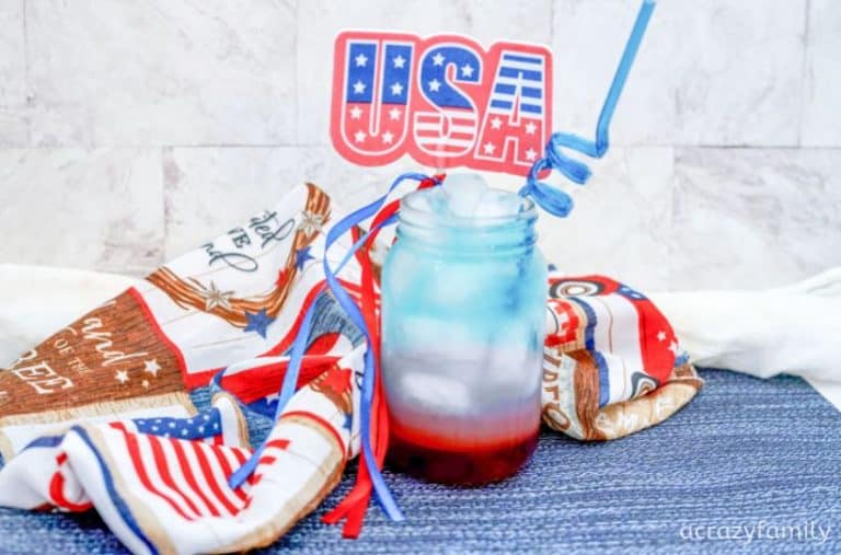 Red, White & Blue Layered Patriotic Mocktail