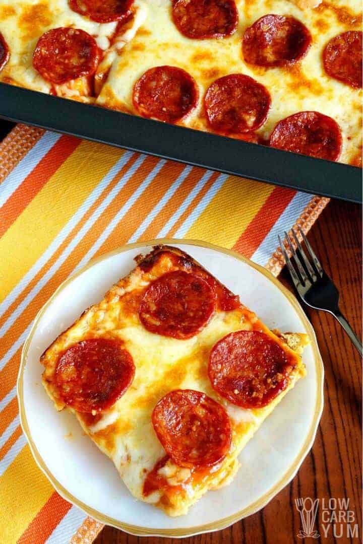 low carb pizza casserole p