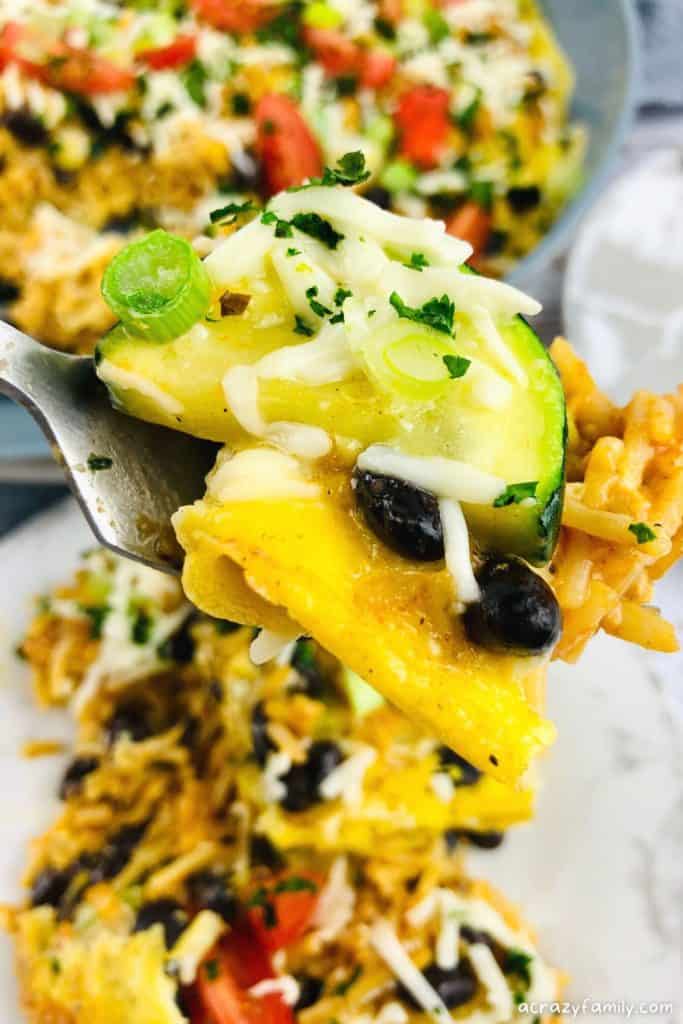 Black Bean & Spanish Rice Frittata A Crazy Family