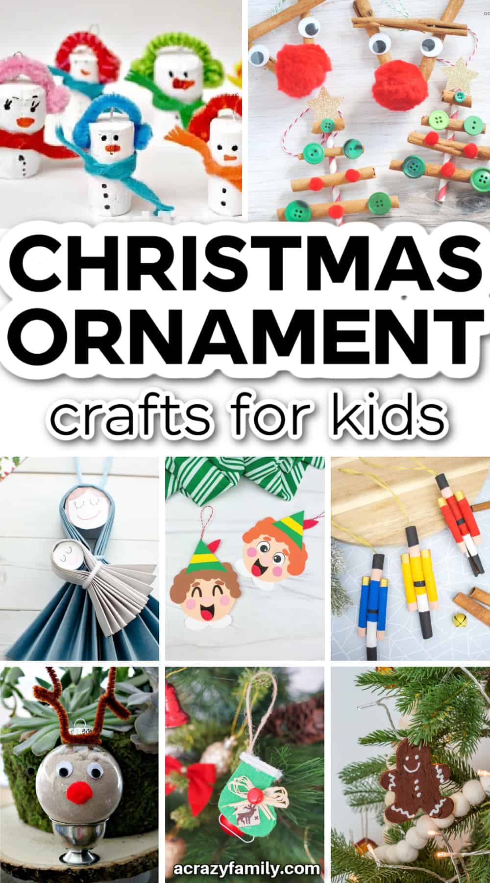 17 Easy Christmas Ornament Crafts for Kids - A Crazy Family