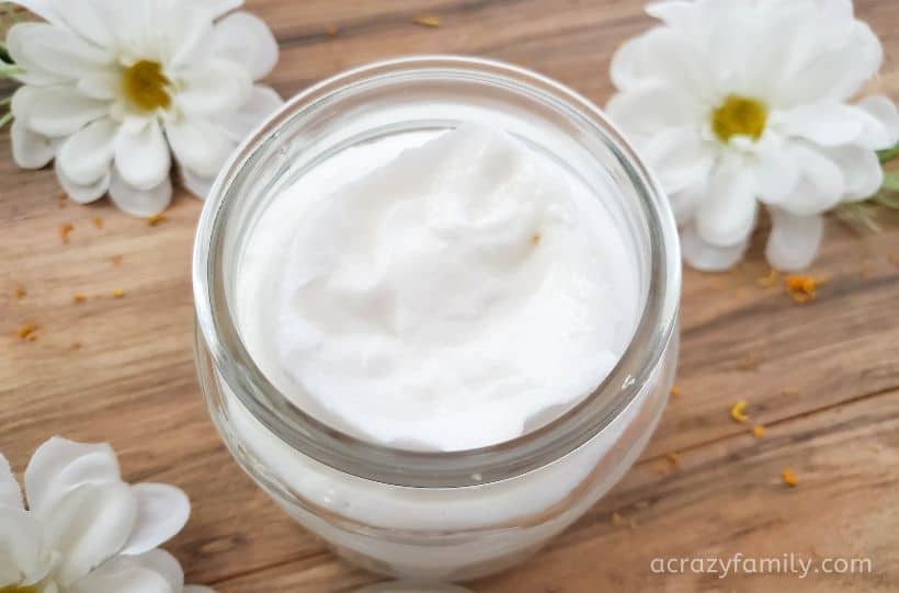 whipped citrus sugar scrub jarred