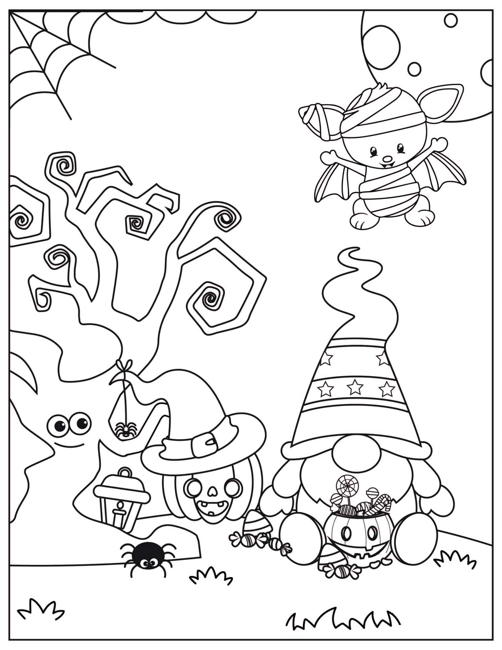 Free Printable Halloween Coloring Pages A Crazy Family