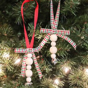 Wooden Bead Jingle Bell Ornament featured