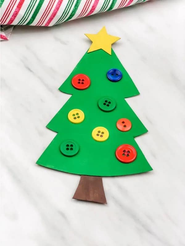 recycled christmas tree craft for preschoolers image.jpg