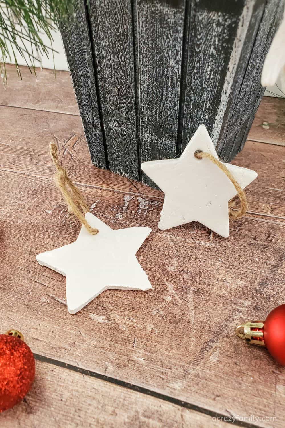 salt dough star ornaments 1