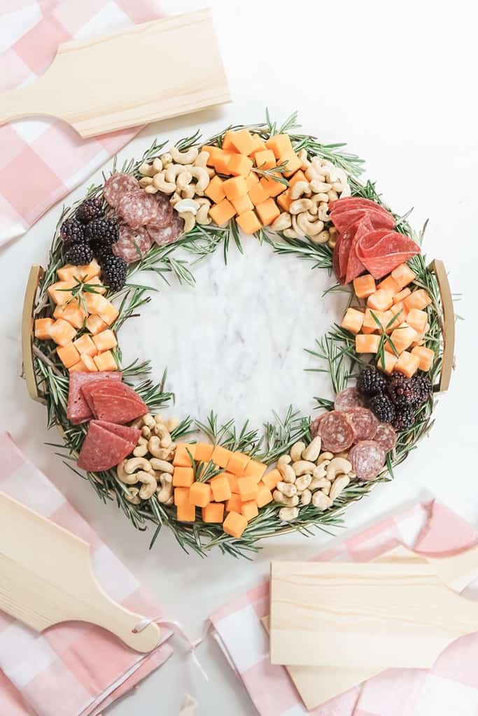 29. Christmas Charcuterie Board Wreath _