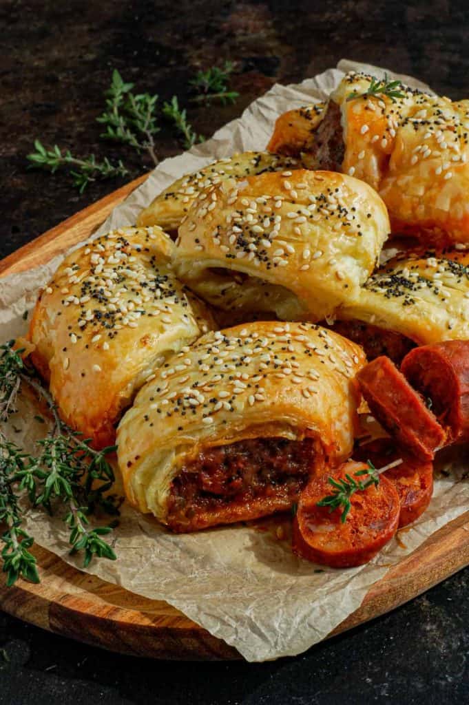 Chorizo sausage rolls 2 1