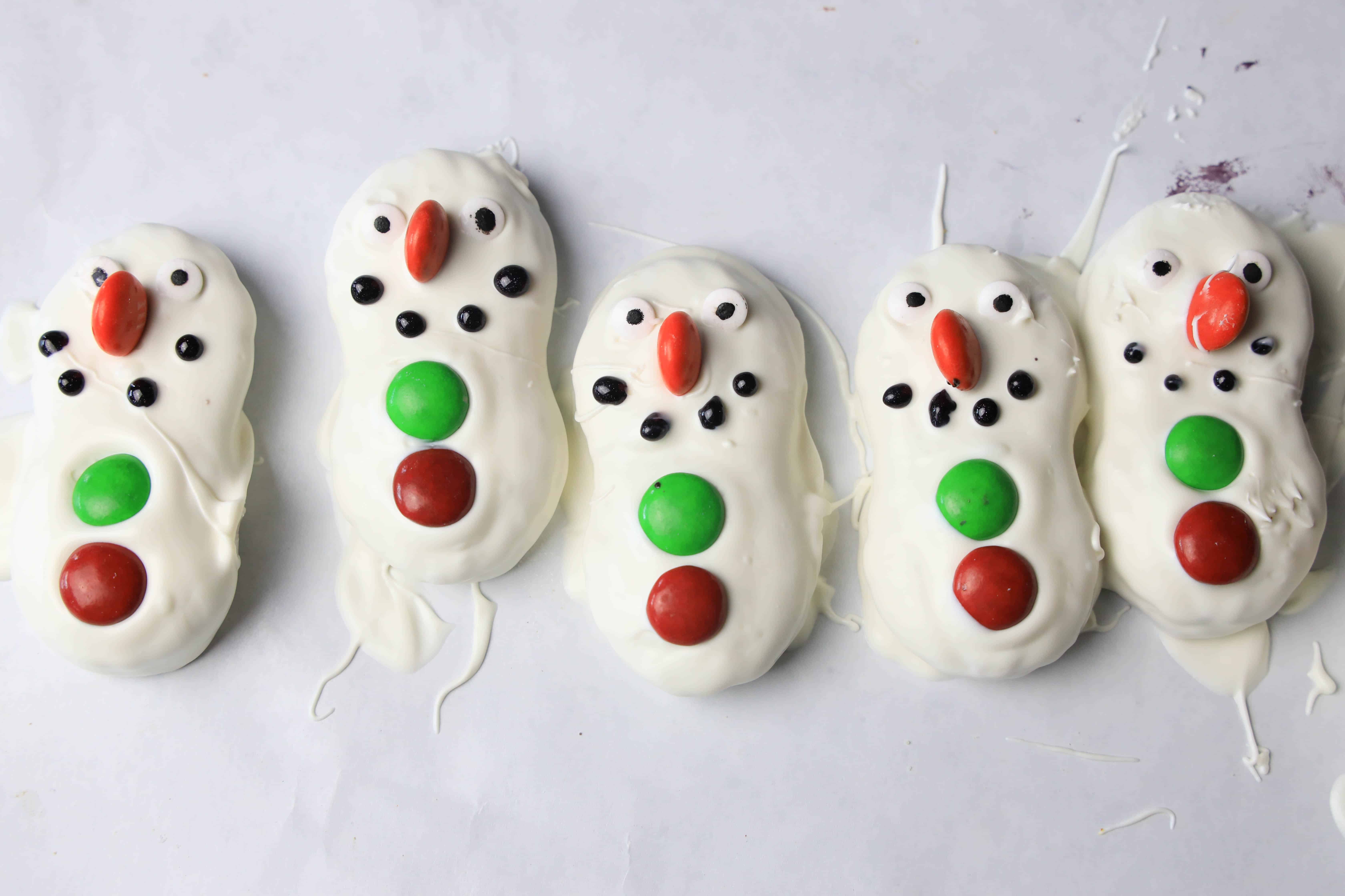 Snowman Nutter Butter Cookies A Crazy Family